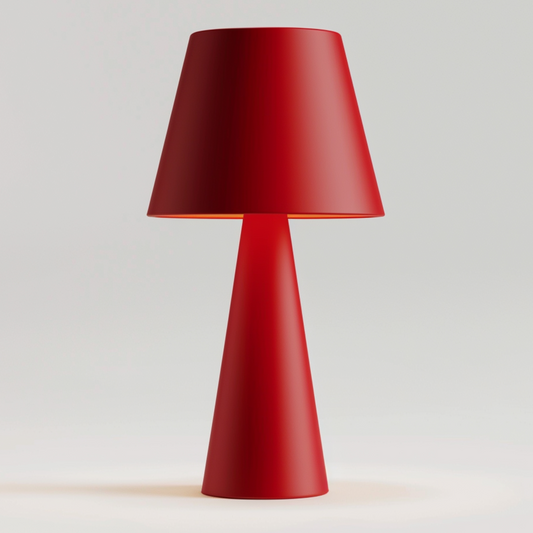 Burgundy table lamp