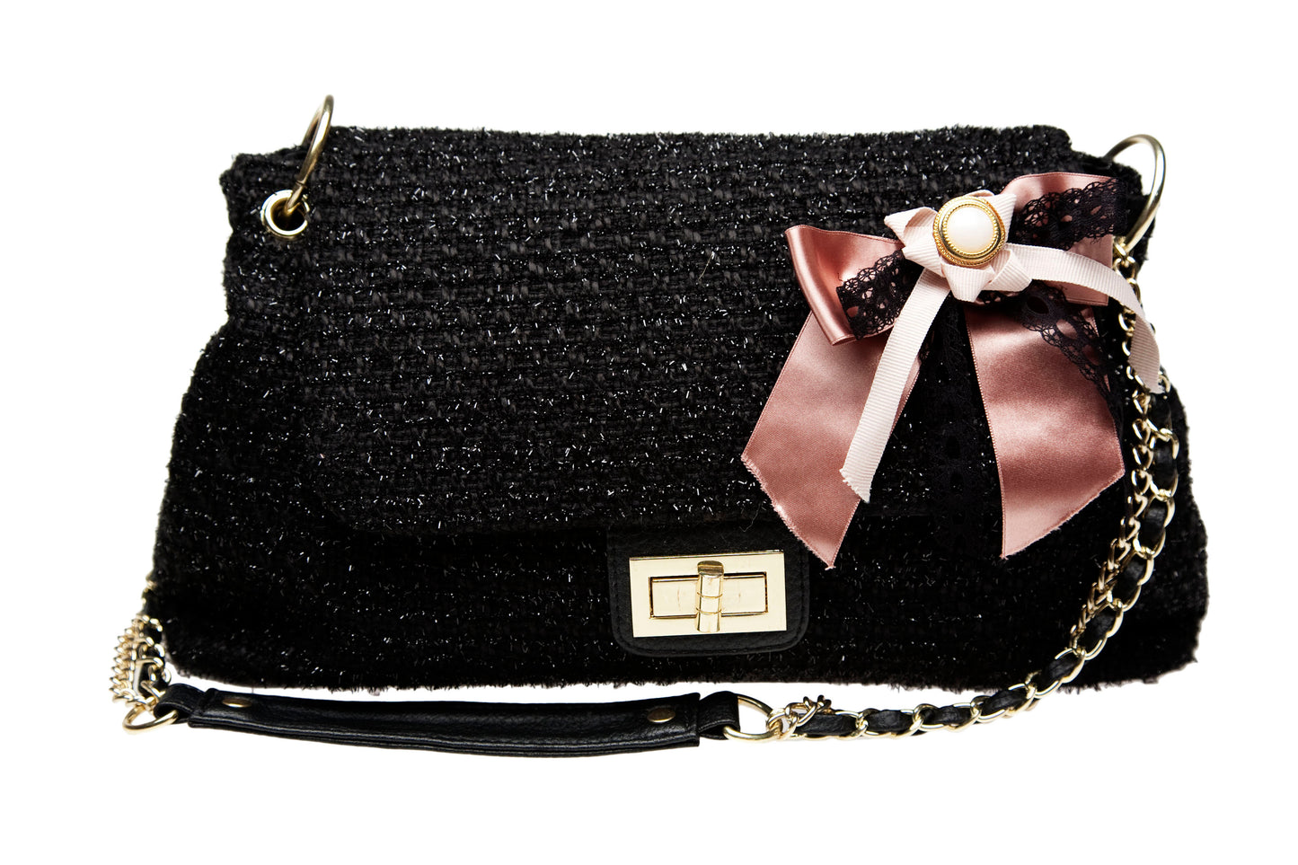 Black Occasion Chain Purse