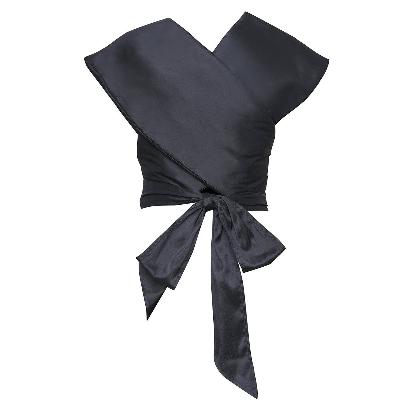 Wolf & Badger Black Silk Scarf